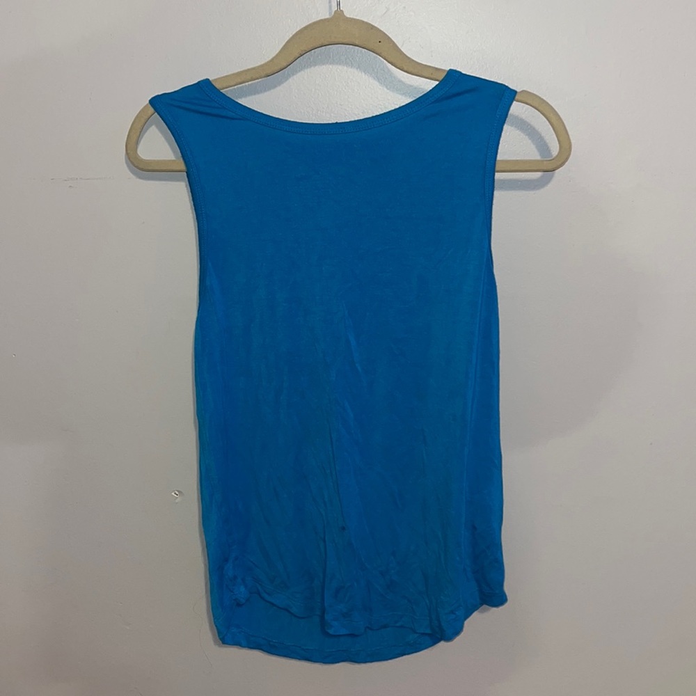 Candy pink, blue, vibrant, tank